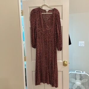 Leith long sleeve floral print dress. Purchased from Nordstrom